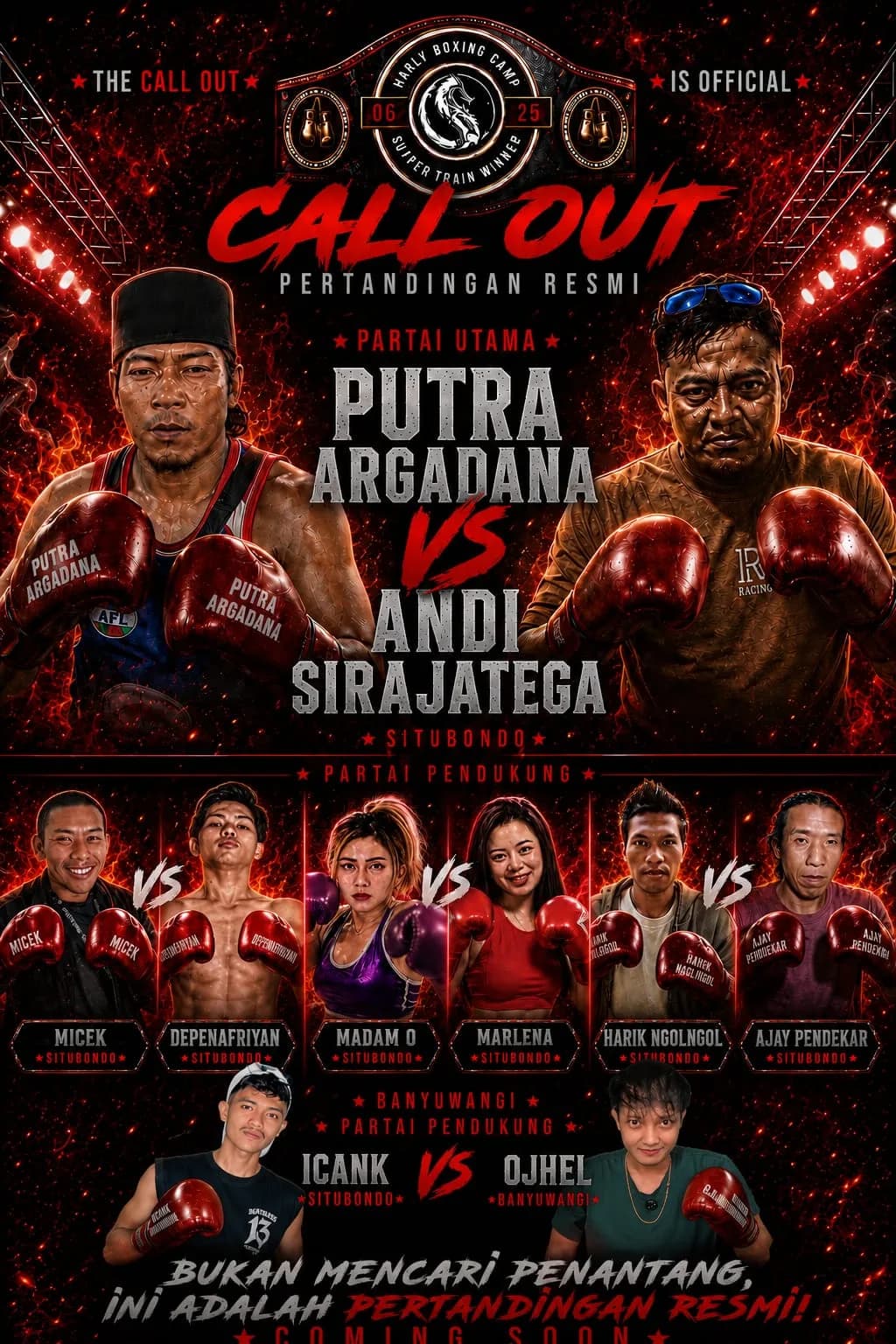 Poster call out pertandingan HFC